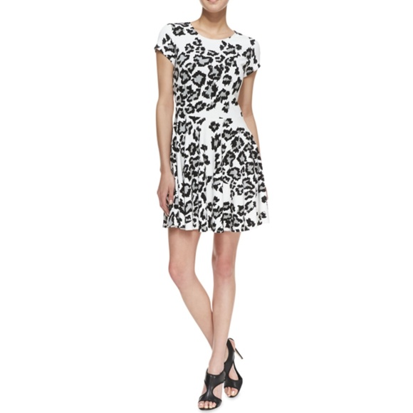 snow leopard print dress